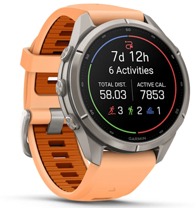 Garmin Fenix 9 Pro AMOLED Premium Multisport GPS Smartwatch, Titanium, Sapphire