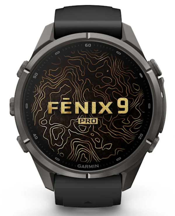 Garmin Fenix 9 Pro AMOLED Premium Multisport GPS Smartwatch, Titanium, Sapphire, inReach Connectivity