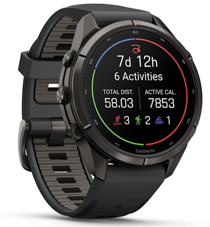 Garmin Fenix 9 Pro AMOLED Premium Multisport GPS Smartwatch, Titanium, Sapphire