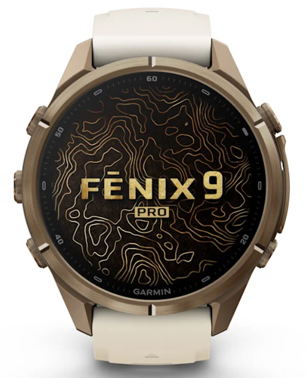 Garmin Fenix 9 Pro AMOLED Premium Multisport GPS Smartwatch, Titanium, Sapphire, inReach Connectivity