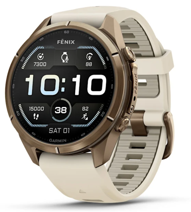 Garmin Fenix 9 Pro AMOLED Premium Multisport GPS Smartwatch, Titanium, Sapphire