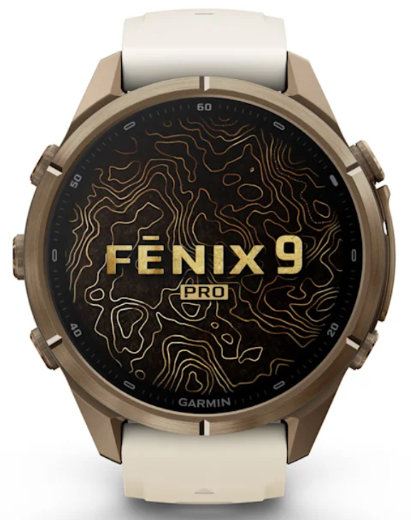 Garmin Fenix 9 Pro AMOLED Premium Multisport GPS Smartwatch, Titanium, Sapphire