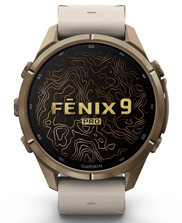Garmin Fenix 9 Pro AMOLED Premium Multisport GPS Smartwatch, Titanium, Sapphire, inReach Connectivity