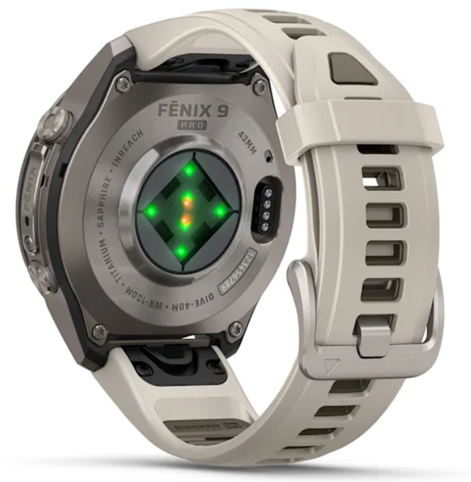 Garmin Fenix 9 Pro AMOLED Premium Multisport GPS Smartwatch, Titanium, Sapphire, inReach Connectivity