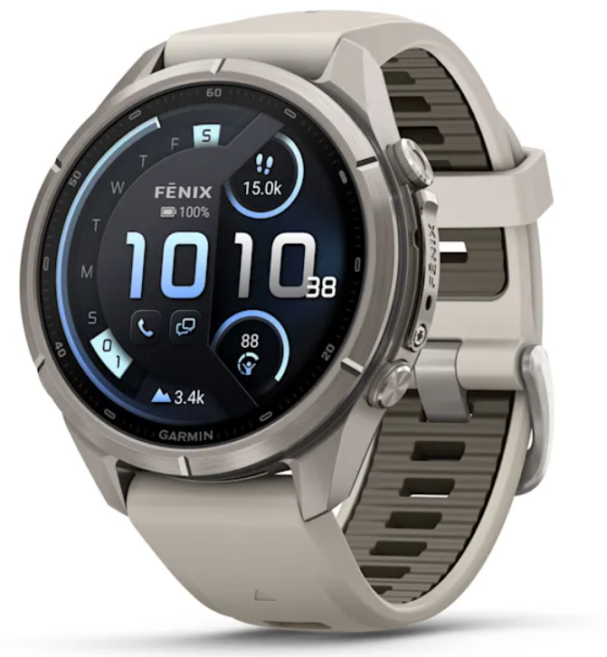 Garmin Fenix 9 Pro AMOLED Premium Multisport GPS Smartwatch, Titanium, Sapphire, inReach Connectivity