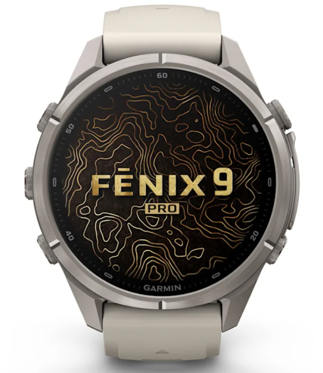 Garmin Fenix 9 Pro AMOLED Premium Multisport GPS Smartwatch, Titanium, Sapphire, inReach Connectivity