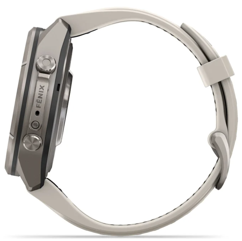 Garmin Fenix 9 Pro AMOLED Premium Multisport GPS Smartwatch, Titanium, Sapphire