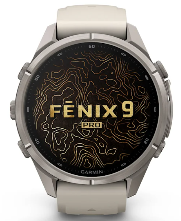 Garmin Fenix 9 Pro AMOLED Premium Multisport GPS Smartwatch, Titanium, Sapphire