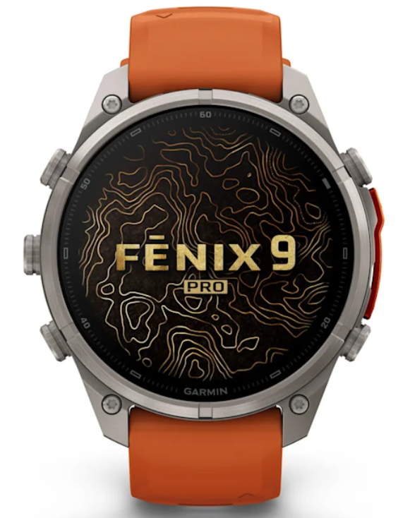 Garmin Fenix 9 Pro AMOLED Premium Multisport GPS Smartwatch, Titanium, Sapphire, inReach Connectivity