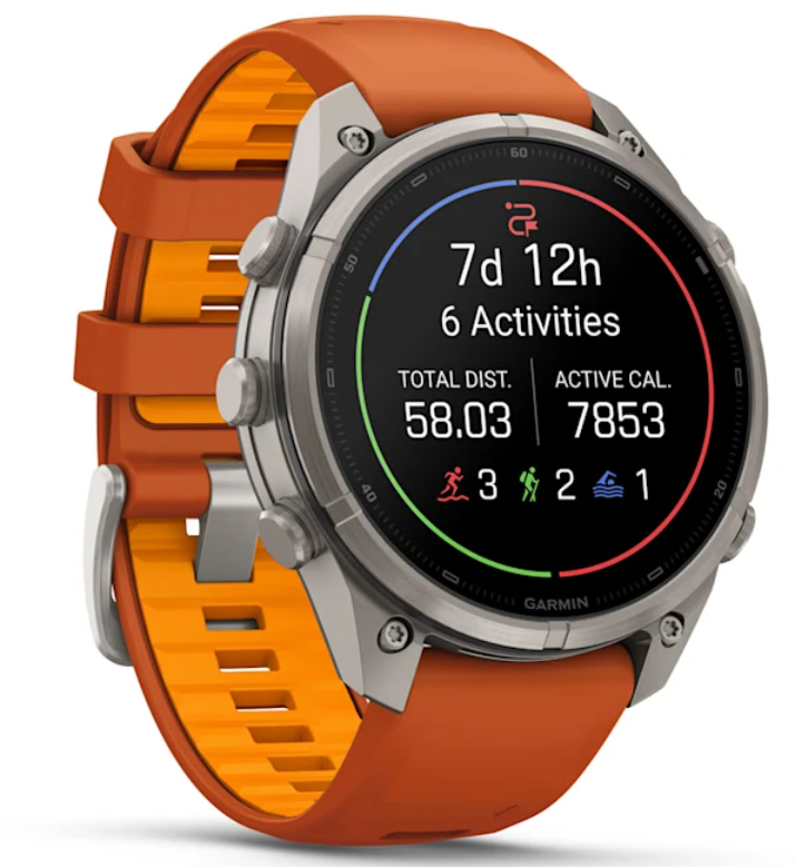 Garmin Fenix 9 Pro AMOLED Premium Multisport GPS Smartwatch, Titanium, Sapphire, inReach Connectivity