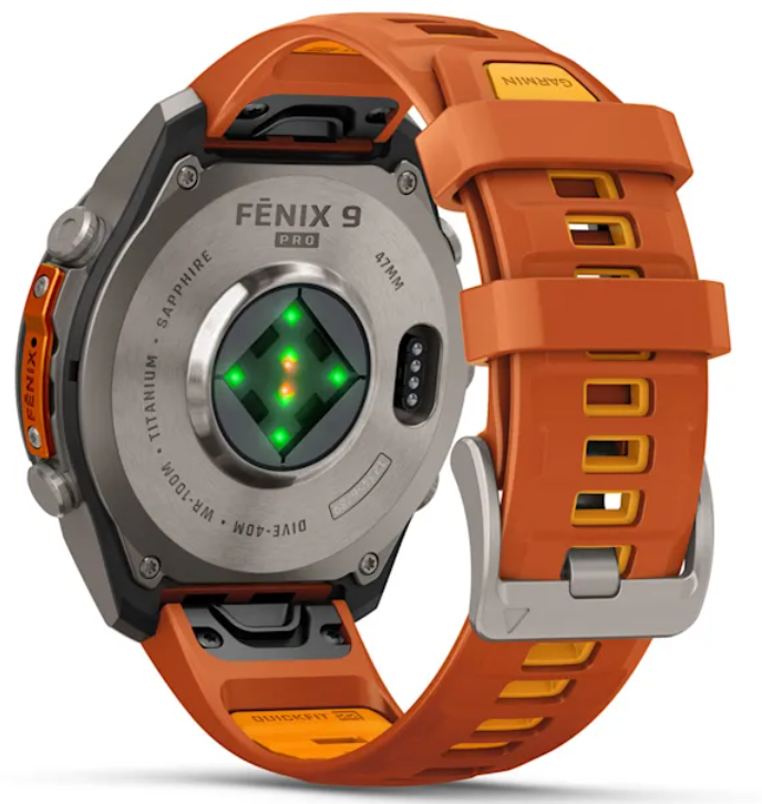 Garmin Fenix 9 Pro AMOLED Premium Multisport GPS Smartwatch, Titanium, Sapphire, inReach Connectivity