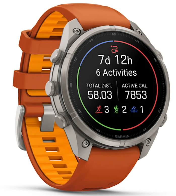 Garmin Fenix 9 Pro AMOLED Premium Multisport GPS Smartwatch, Titanium, Sapphire