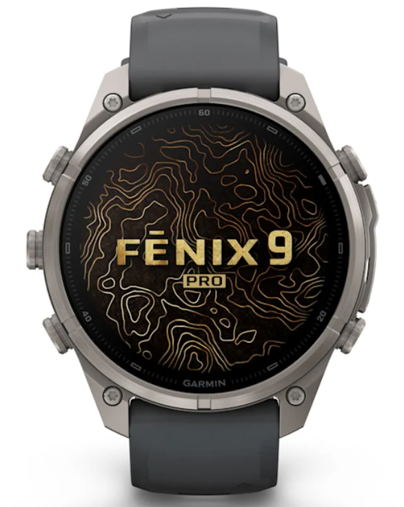 Garmin Fenix 9 Pro AMOLED Premium Multisport GPS Smartwatch, Titanium, Sapphire, inReach Connectivity