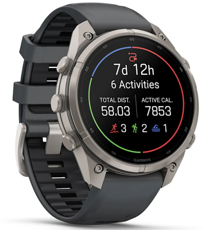 Garmin Fenix 9 Pro AMOLED Premium Multisport GPS Smartwatch, Titanium, Sapphire, inReach Connectivity