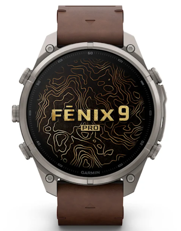Garmin Fenix 9 Pro AMOLED Premium Multisport GPS Smartwatch, Titanium, Sapphire, inReach Connectivity