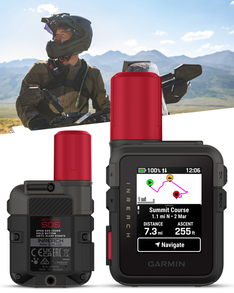 Garmin inReach Mini 3 Plus Compact Satellite Communicator w/ Photo & Voice Messaging (010-03387-10) with Wearable4U Bundle