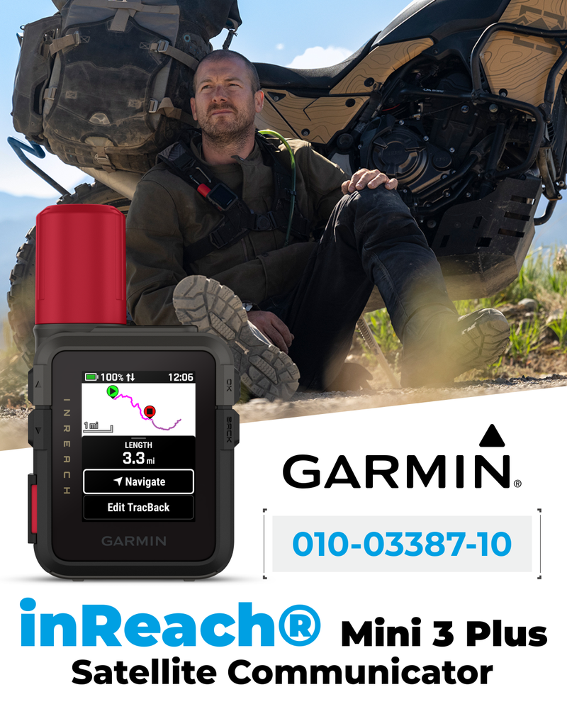Garmin inReach Mini 3 Plus Compact Satellite Communicator w/ Photo & Voice Messaging (010-03387-10) with Wearable4U Bundle