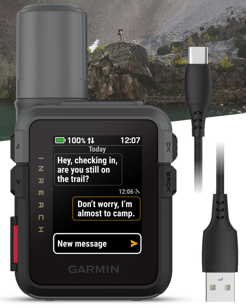Garmin inReach Mini 3 Compact Satellite Communicator (010-03387-00) with Wearable4U Bundle