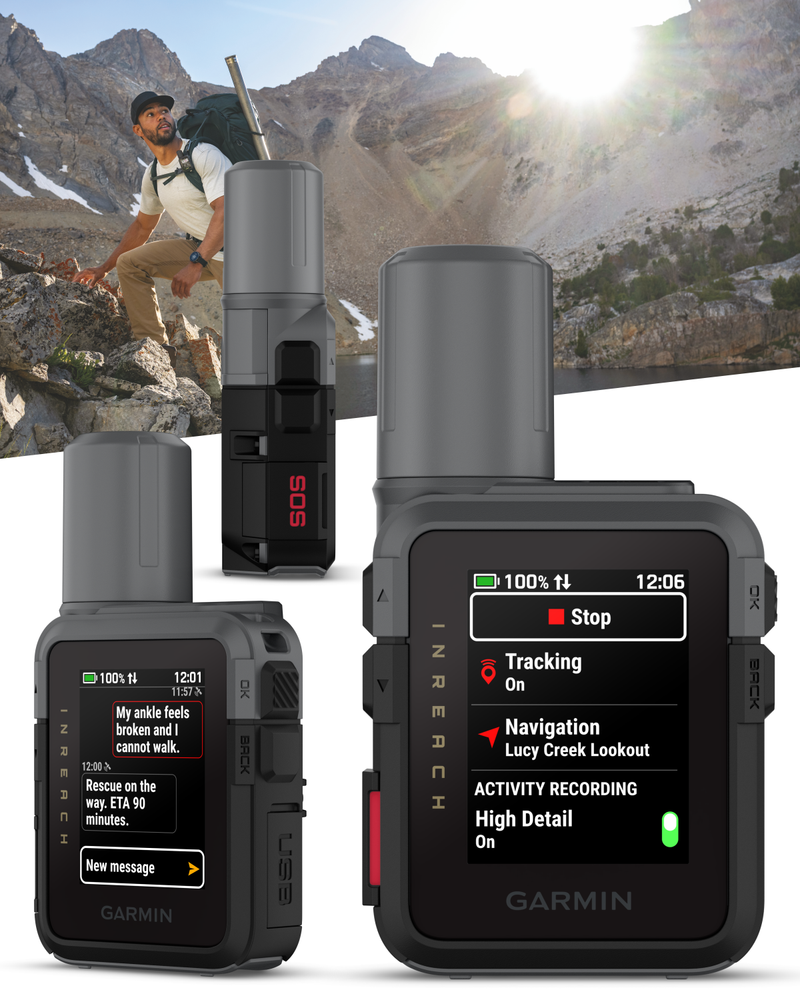 Garmin inReach Mini 3 Compact Satellite Communicator (010-03387-00) with Wearable4U Bundle