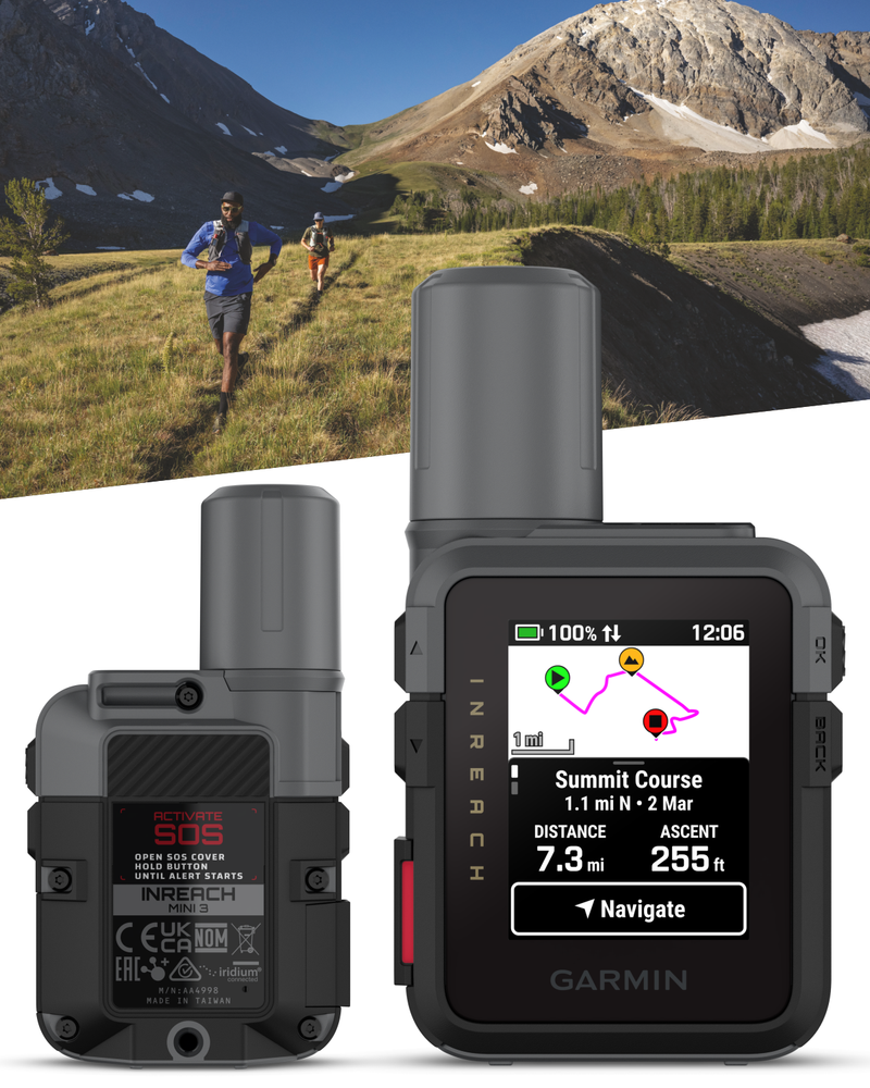 Garmin inReach Mini 3 Compact Satellite Communicator (010-03387-00) with Wearable4U Bundle