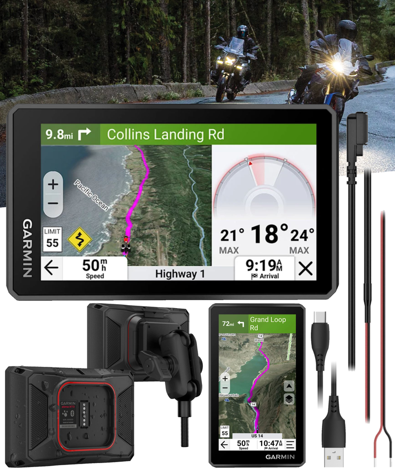 Garmin Zumo XT3 Rugged Motorcycle GPS Navigator | Wearable4U Power Bank Bundle