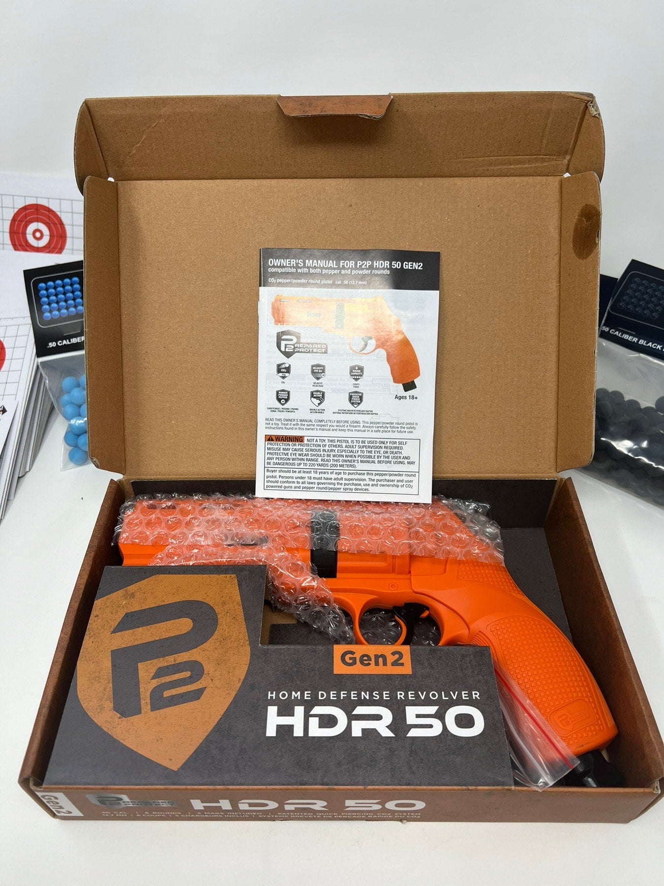 thumbnail image 2 of Umarex T4E HDR 50 Gen 2 Paintball Pistol - Less Lethal Self Defense With CO2 & Mags Bundle 2 of 3