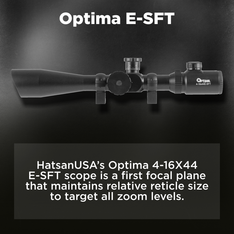 Hatsan Optima E-SFT 4-16X44 AirRifle Riflescope with 11mm Dovetail Mounts