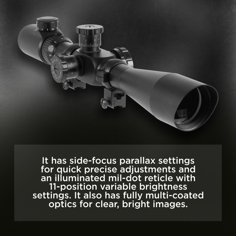 Hatsan Optima E-SFT 4-16X44 AirRifle Riflescope with 11mm Dovetail Mounts