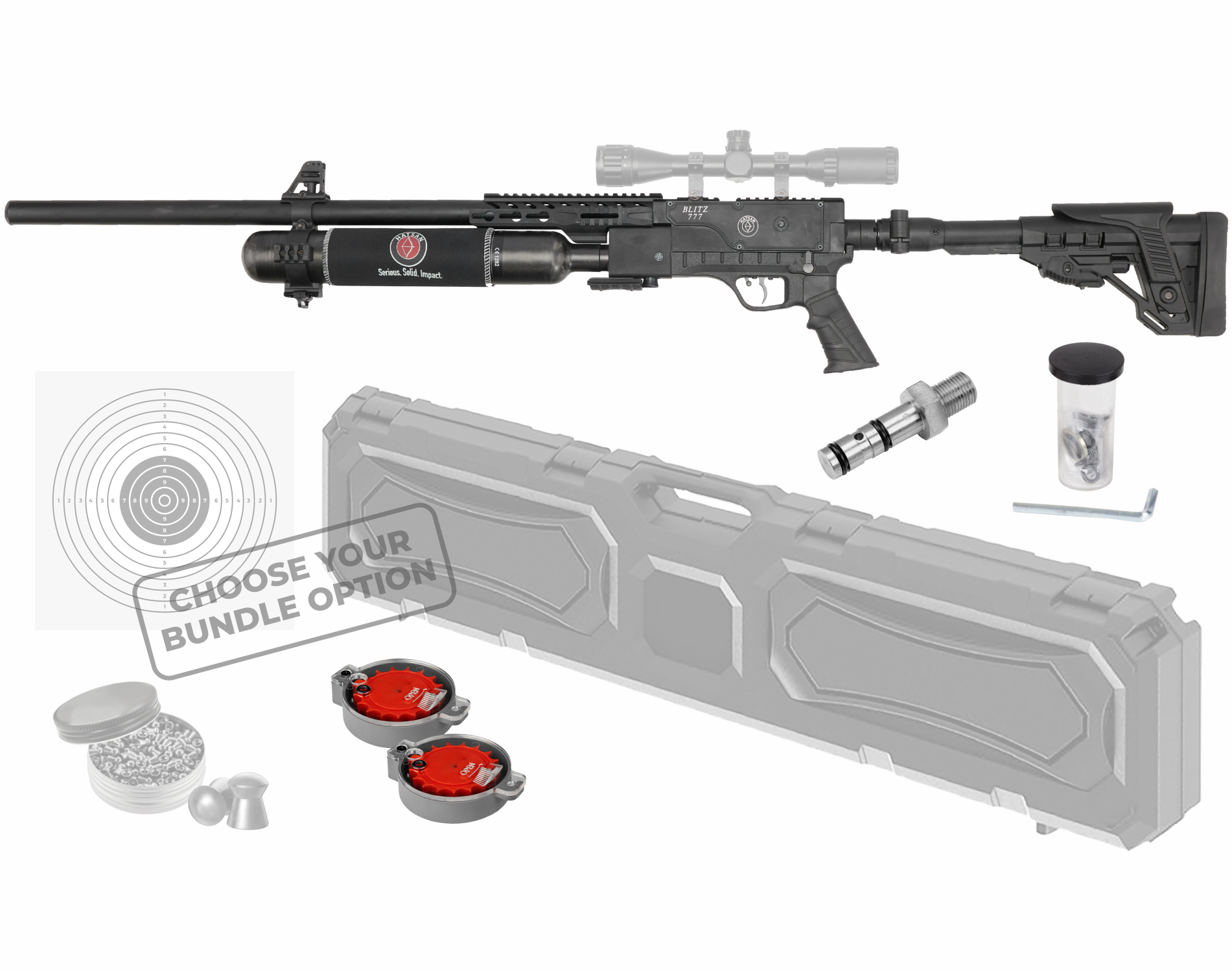 Hatsan Blitz 777 .22 Cal 1120 FPS 41 FPE PCP Air Rifle (HGBlitz722