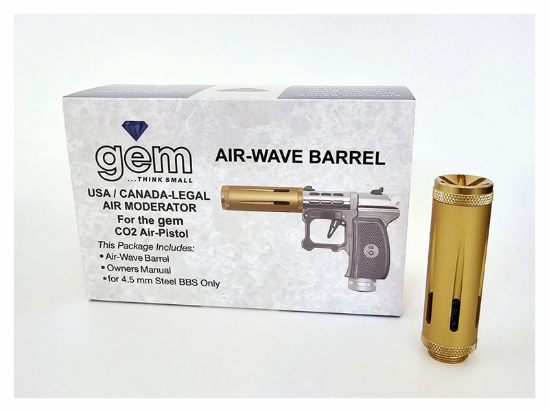 Hawki Gem Air-Wave Barrel for Gem CO2 Air Pistol, Compatible with 4.5mm BBs and Modifiable for 6mm Airsoft BBs, Stylish and Durable Design  (Hi-G-AWBrl)