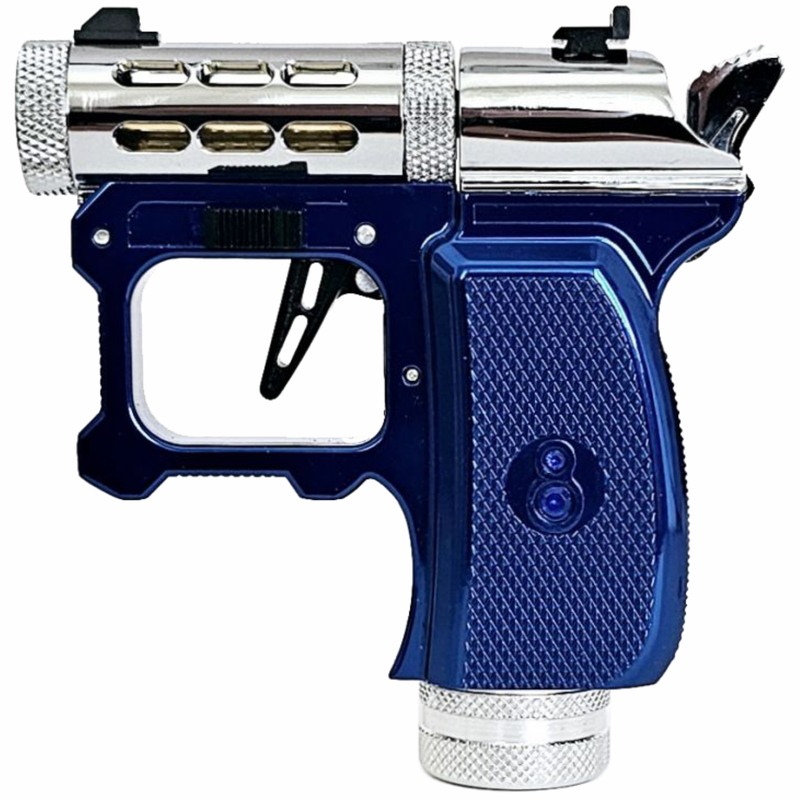 Hawki Gem CO2 .177 cal Air Pistol Blue Sapphire Edition, 1-shot, Single Action, Interchangeable Barrels, 400+ FPS, Chrome Finish, Gemstone Grip (Hi-G-AirGun-Blue)