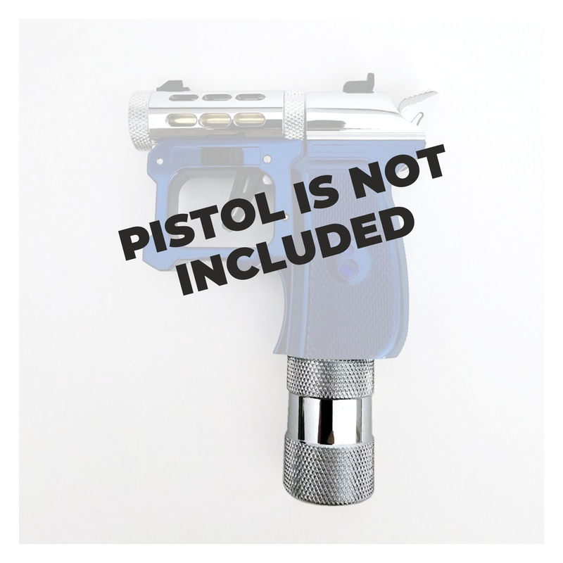 Hawki Gem 12g CO2 Adaptor, Chrome-Plated Upgrade for Gem CO2 Air Pistol, Enhancing Grip & Compatibility with 12-Gram CO2 Cylinders (Hi-G-CO2-Adpt)