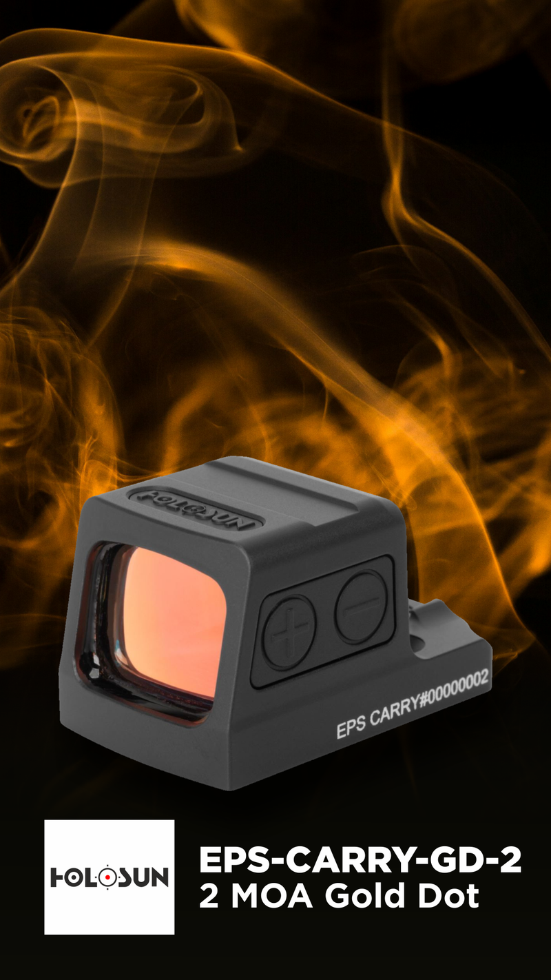 Holosun 2 MOA Gold Dot 7075 Aluminum Enclosed Shake Awake (EPS-CARRY-GD-2)