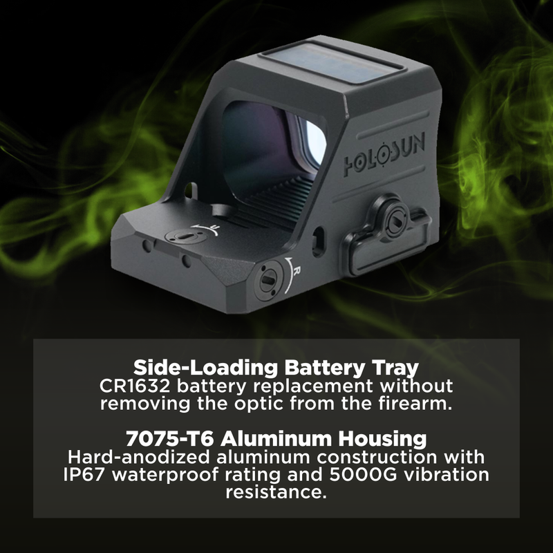 Holosun 2 MOA Red Dot 7075 Aluminum Shake Awake (HS407C-X3-RD)