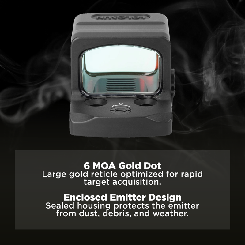 Holosun 6 MOA Dot Gold Aluminum Enclosed Shake Awake (EPS-GD-6)