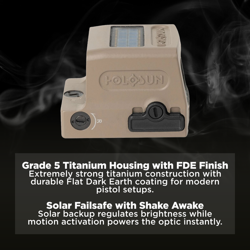 Holosun FDE Housing Multi-Reticle Green Dot Sight (HE509T-X2-GR-FDE)