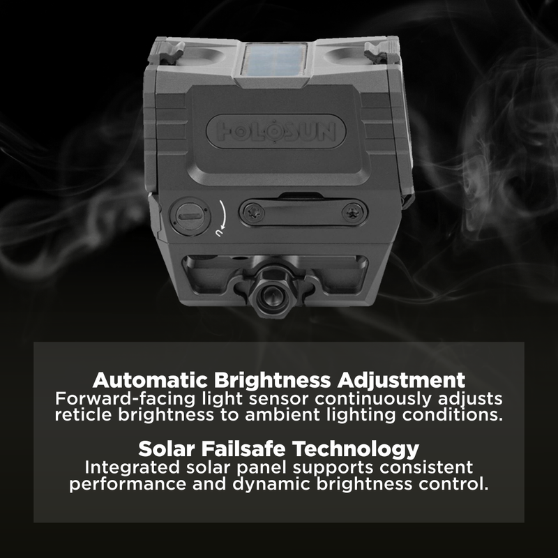 Holosun Gold Multi-Reticle 2 MOA Dot & 65 MOA Circle 7075-T6 Aluminum Shake Awake (AEMS-EVO-GD)