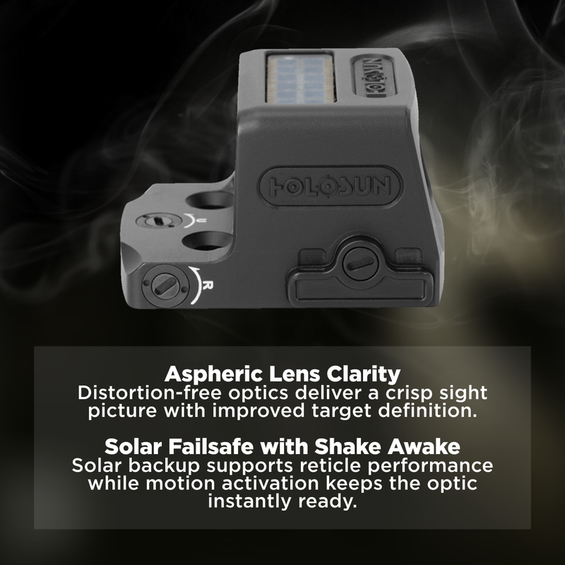 Holosun MRS Gold Multi-Reticle 7075 Aluminum Enclosed Solar Shake Awake (EPS-GD-MRS)