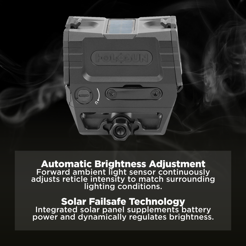 Holosun Multi-Reticle Green Dot 2 MOA Dot & 65 MOA Circle Aluminum Shake Awake (AEMS-EVO-GR)