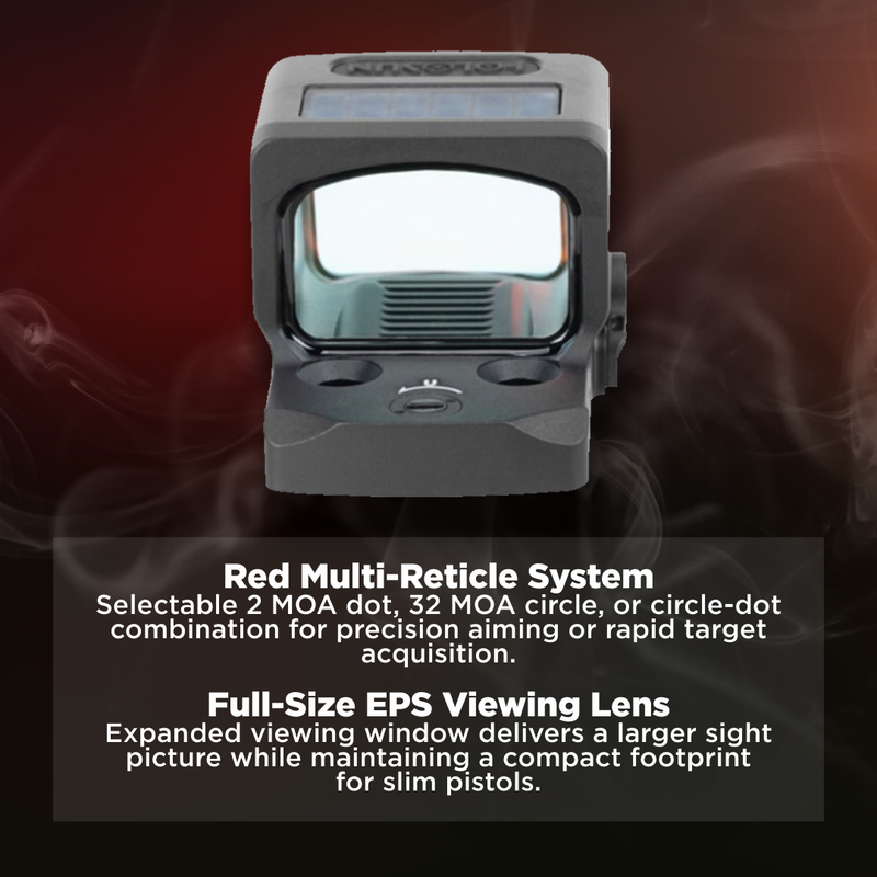 Holosun RMSc 3 MOA Dot & 32 MOA Circle Multi-Reticle Enclosed Red Dot (EPS-CORE-RD-MRS)