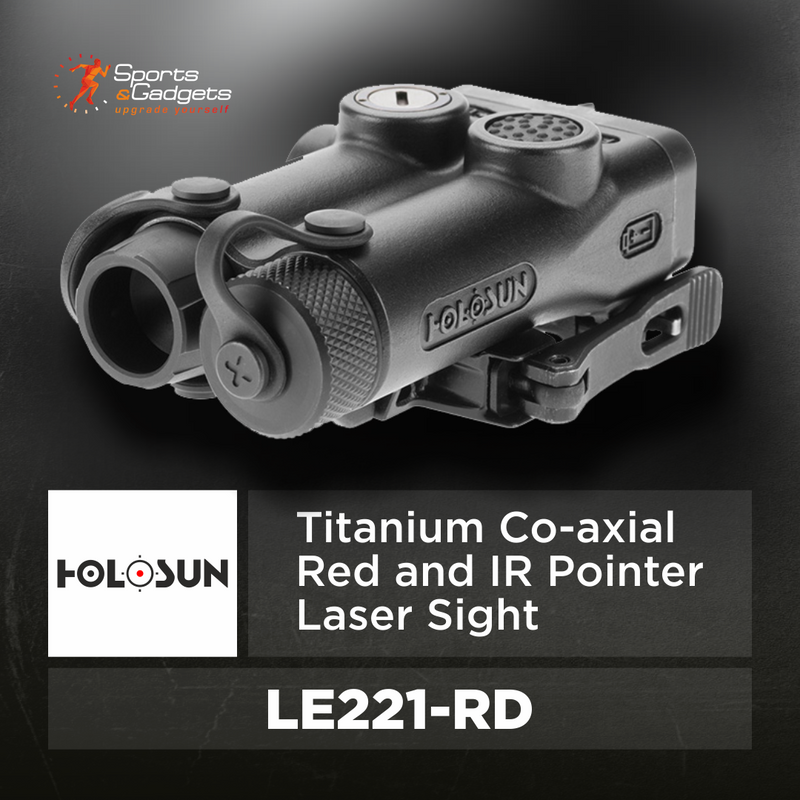 Holosun LE221-RD&IR Titanium Co-axial Red and IR Pointer Laser Sight