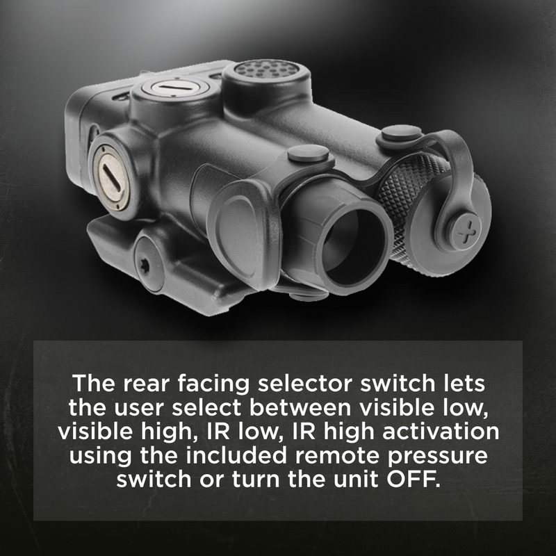 Holosun LE221-RD&IR Titanium Co-axial Red and IR Pointer Laser Sight