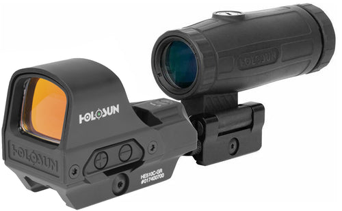 Holosun Green 2 MOA Dot & 65 MOA Circle Sight (HE510C-GR) with 3X Magnifier (HM3X)