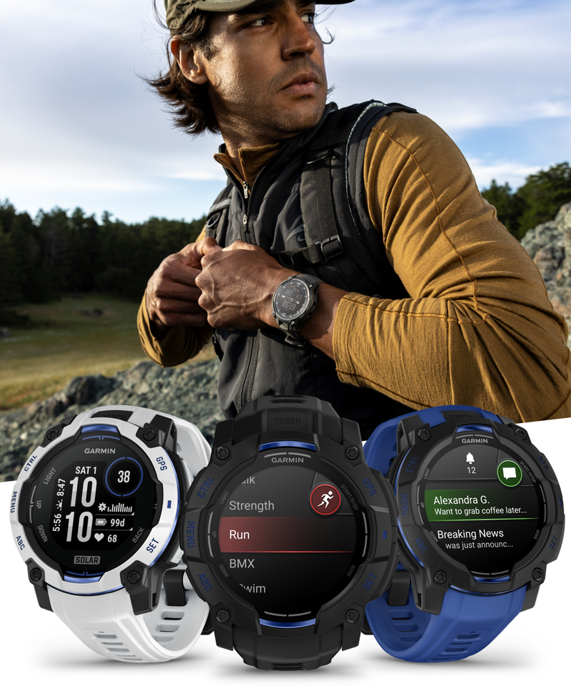 Garmin Instinct 3 Rugged Outdoor GPS Smartwatch – 45/50mm AMOLED & SOLAR, Supernova Collection, Limited Edition Color, Health & Fitness Tracking | Werable4U Bundle