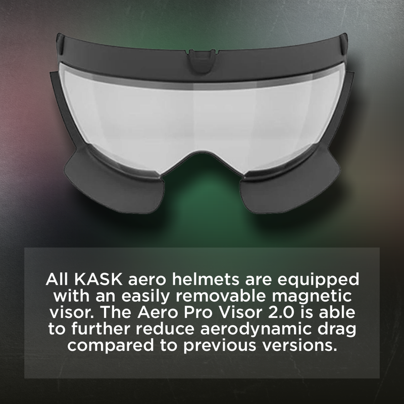 Kask Adult Bike Helmet Accessory AERO PRO VISOR Clear/Silver Mirror