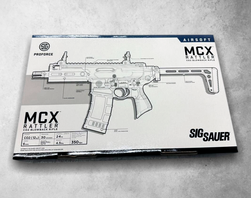Sig Sauer MCX-RATTLER 6mm CO2 Blowback Airsoft Rifle (AIR-PF-RATTLER-CO2)