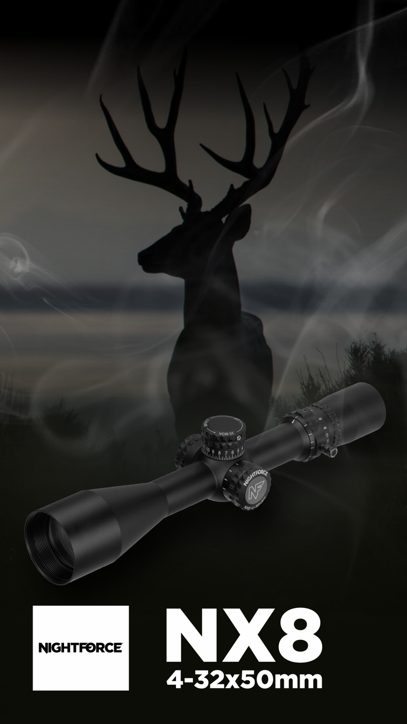 Nightforce NX8 4-32x50mm MOAR-CF2D SFP Black Riflescope (C641)