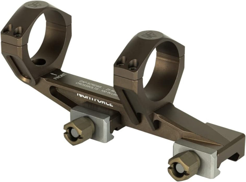 Nightforce UltraMount 30mm One-Piece Scope Ring Mount 1.54" 0 MOA Dark Earth (A695)