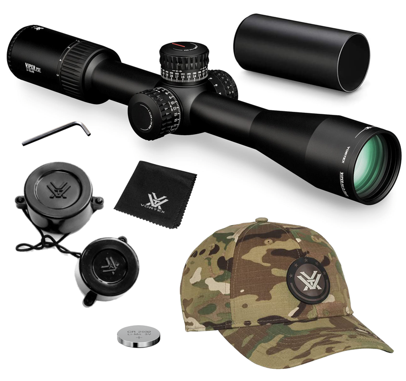Vortex Optics Viper PST Gen II 3-15x44 FFP Riflescope EBR-7C (MOA) Reticle, 30 mm Tube with Rings