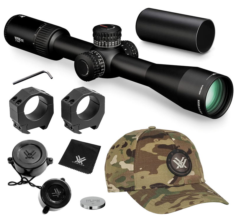 Vortex Optics Viper PST Gen II 3-15x44 FFP Riflescope EBR-7C (MOA) Reticle, 30 mm Tube with Rings